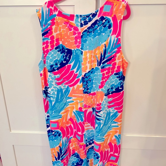 Bright and Pretty Lilly Pulitzer Girls classic shift dress. EUC- size 12-14 XL - Picture 2 of 3